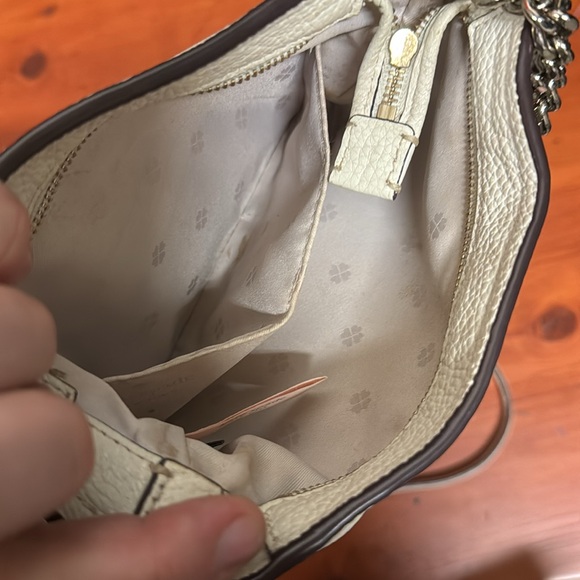 Kate Spade New York Leather Bucket Bag White - Picture 4 of 5